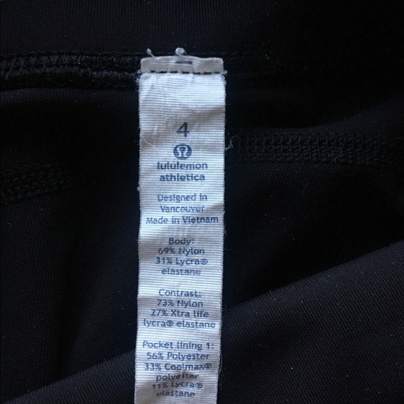 BLACK Lululemon leggings with mesh paneling - Picture 6 of 6